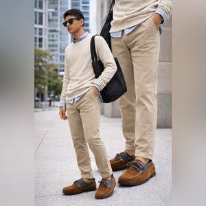 Polo by Ralph Lauren Brown and Gray Boat Shoes